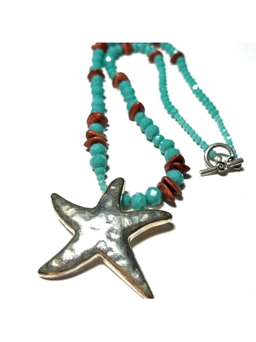 6 Piece Beaded Jewelry Set! Turquoise Beach Vibes! 2 Necklaces and 4 Bracelets!! - Picture 7 of 15